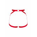 Портупея пояс Obsessive Elianes harness, красная, XS/S