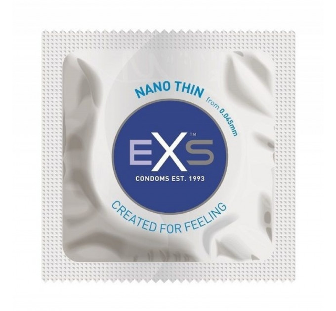 Презервативи ультратонкі EXS Nano Thin веганські (ціна за 5 шт.)