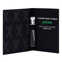 Пробник духи с феромонами мужские Aurora X-PHERO MEN Grreen 1ml.