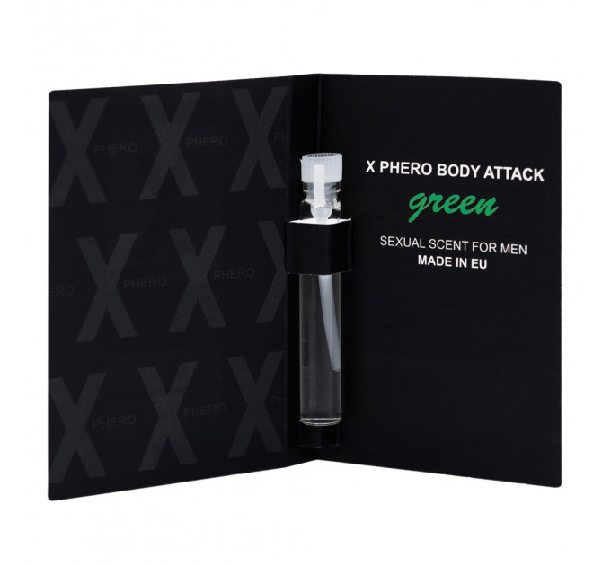 Пробник парфуми з феромонами чоловічі Aurora X-PHERO MEN Green 1ml.