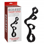 Распорка с фиксаторами для рук и ног Chisa Behave! Luxury Fetish, черная