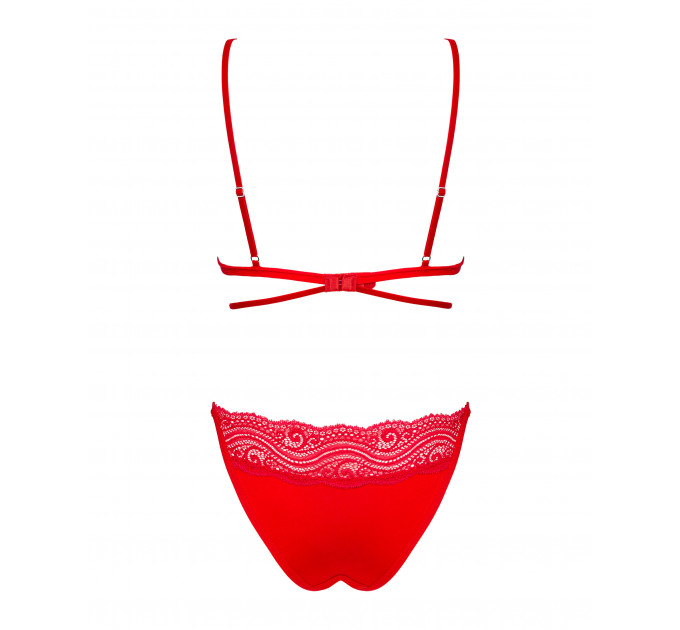 Сексуальный комплект Obsessive Diyosa set 2-pcs red XS/S