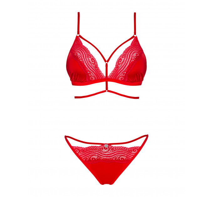 Сексуальный комплект Obsessive Diyosa set 2-pcs red XS/S
