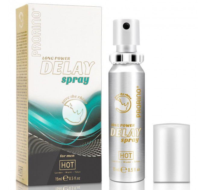 Продлевающий и эрекционный спрей для мужчин Prorino long power Delay Spray, 15 мл