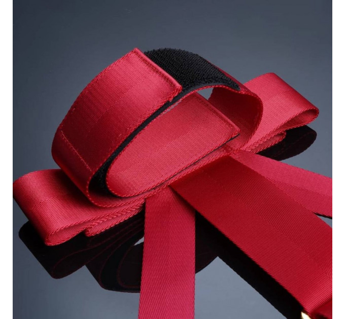 Система фиксации на кровать UPKO Bowknot Bed Restraint Straps с бантиками, красная