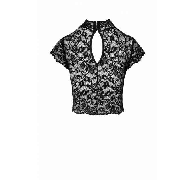 Топ кружевной, F303 Essence Noir Handmade черный, размер S
