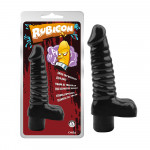 Вибратор реалистичный с мошонкой Chisa Rubicon, черный
