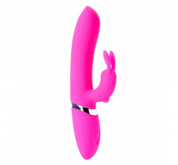 Вибратор-кролик ADELA Pink USB 12 режимов вибрации и 6 пульсаций