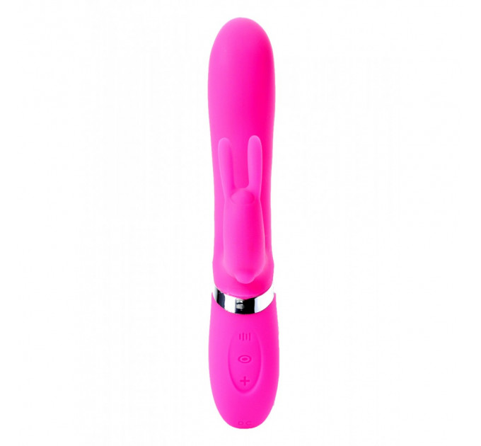 Вибратор-кролик ADELA Pink USB 12 режимов вибрации и 6 пульсаций