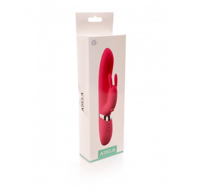 Вибратор-кролик ADELA Pink USB 12 режимов вибрации и 6 пульсаций