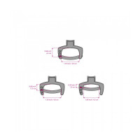 Затискачі на яєчка MYSTIM-EDD TIGHT BALL SQUEEZER, чорний, 4.9 х 2.5 см
