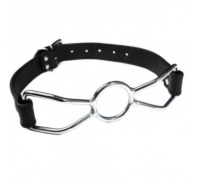 Кляп-кольцо Leather, Black