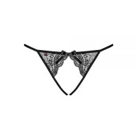 Трусики с интимным вырезом Obsessive MIAMOR S/M
