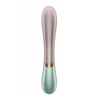 T360177 подвійний смарт вібратор з функцією нагріву Satisfyer Hot lover green, Рожевий
