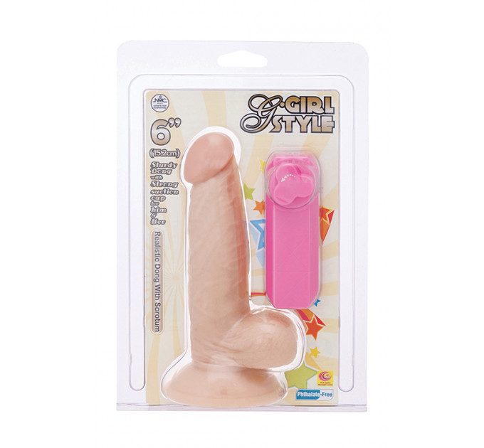 Вибромассажер G-Girl Style 6inch Vibrating Dong