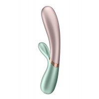 T360177 подвійний смарт вібратор з функцією нагріву Satisfyer Hot lover green, Рожевий