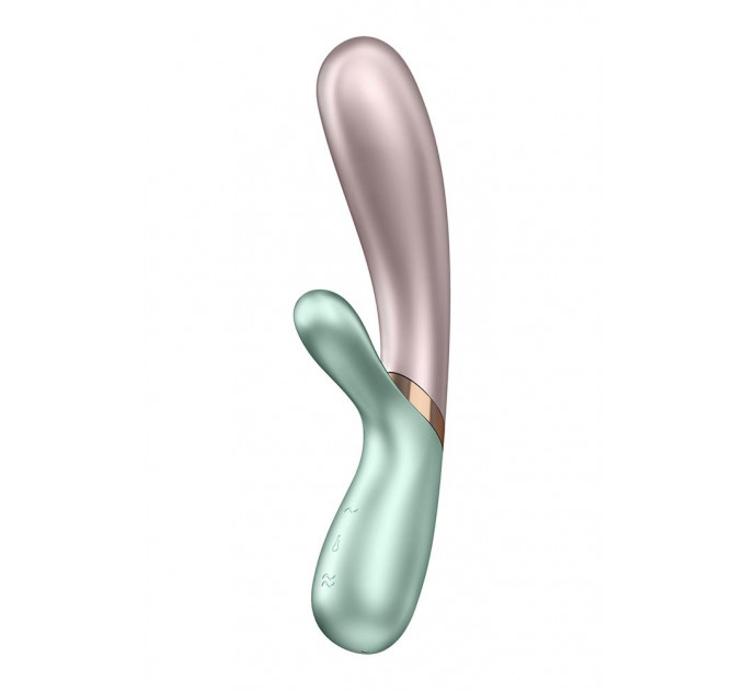 T360177 подвійний смарт вібратор з функцією нагріву Satisfyer Hot lover green, Рожевий