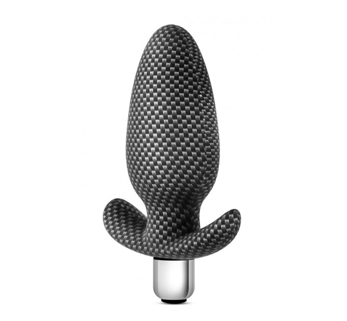 Анальна пробка з вібрацією 3 в 1 BLUSH SPARK THROTTLE AV-01 CARBON FIBER