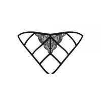 Трусики с интимным вырезом Obsessive MIAMOR S/M