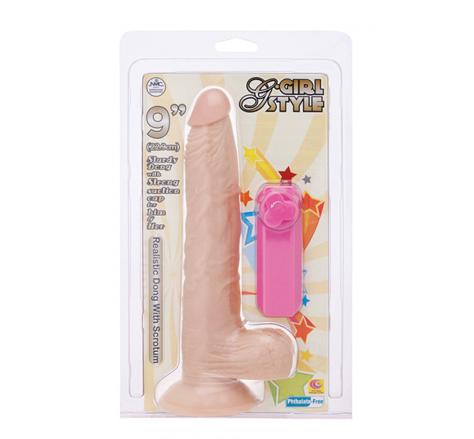 Вибромассажер G-GIRL STYLE 9INCH VIBRATING DONG