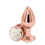 Анальний плаг NS Novelties REAR ASSETS ROSE MEDIUM WHITE