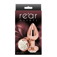 Анальний плаг NS Novelties REAR ASSETS ROSE MEDIUM WHITE