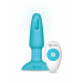Анальна пробка з вібрацією та імітацією риммінгу b-Vibe Rimming Plug 2, блакитна