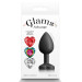 Анальний корок зі знімним каменем GLAMS XCHANGE HEART SMALL