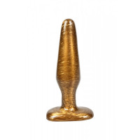 Анальная пробка золотая Chisa Dark Muscle Hiney Rod M