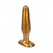 Анальная пробка золотая Chisa Dark Muscle Hiney Rod M