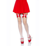 Чулки медсестры белые с красным бантом Leg Avenue O\S