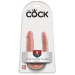 Двойной фаллоимитатор Pipedream King Cock Small Double Trouble - Flesh