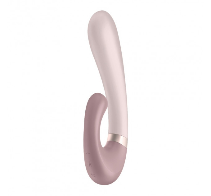 Подвійний смарт вібратор із функцією нагріву Satisfyer Heat Wave Connect App Mauve