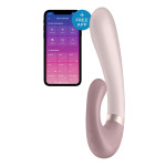 Подвійний смарт вібратор із функцією нагріву Satisfyer Heat Wave Connect App Mauve