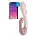 Подвійний смарт вібратор із функцією нагріву Satisfyer Heat Wave Connect App Mauve