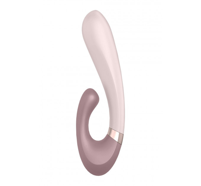 Подвійний смарт вібратор із функцією нагріву Satisfyer Heat Wave Connect App Mauve