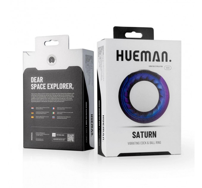 Ерекційне кільце з вібрацією Hueman Saturn Vibrating Cock/Ball Ring