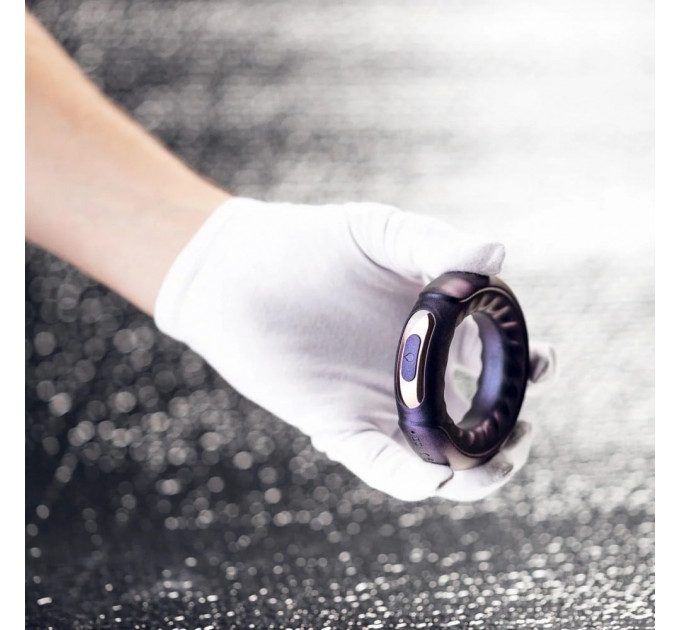 Ерекційне кільце з вібрацією Hueman Saturn Vibrating Cock/Ball Ring