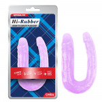 Фаллоимитатор двойной Chisa Hi-Rubber 13 Inch Dildo, фиолетовый