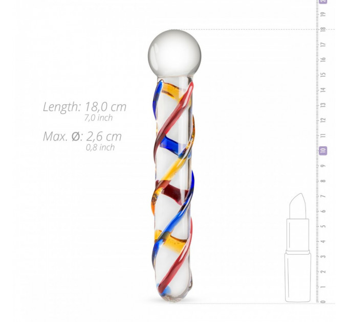 Фалоиммитатор стекло Glass Dildo No.10