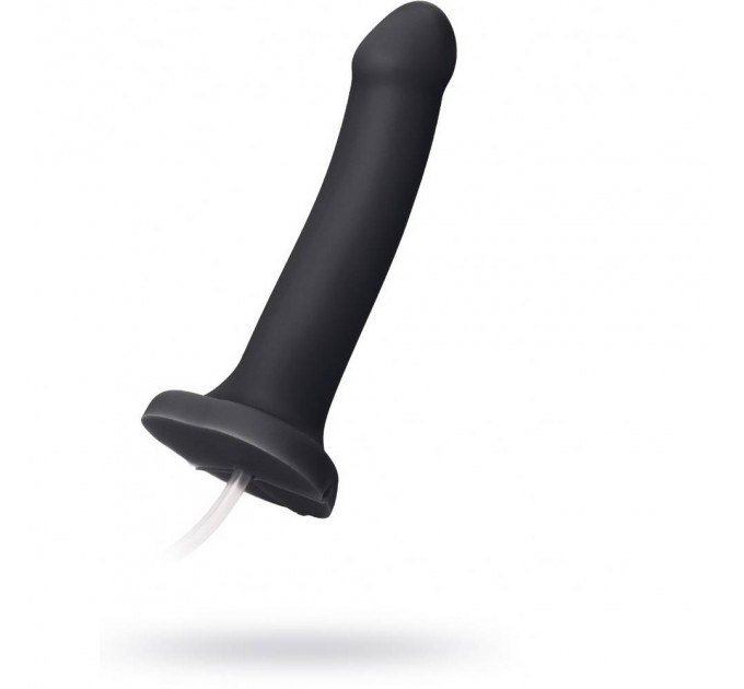 Фалоиммитатор с семяизвержением Strap-On-Me, черный, размер L, 19.6 х 3.6 см