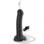 Фалоиммитатор с семяизвержением Strap-On-Me, черный, размер L, 19.6 х 3.6 см