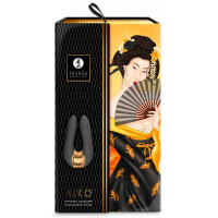 Кліторальний вібратор Shunga Aiko чорного кольору, 10.5 х 6.5 см