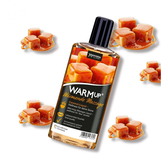 Масло для массажа согревающее и съедобное WARMup Caramel 150ml