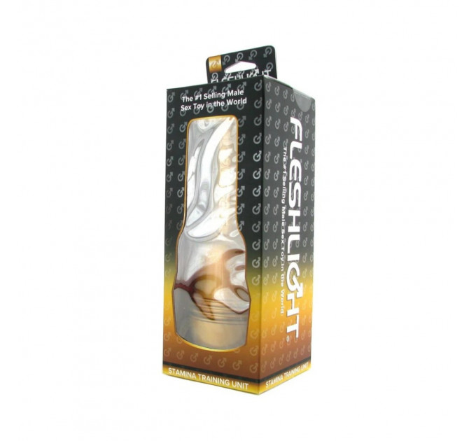 Мастурбатор вагина в колбе Fleshlight Pink Lady Stamina Training Unit, киберкожа, рельефный