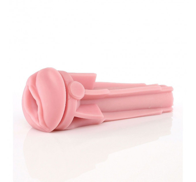 Мастурбатор вагина в колбе Fleshlight Pink Lady Stamina Training Unit, киберкожа, рельефный