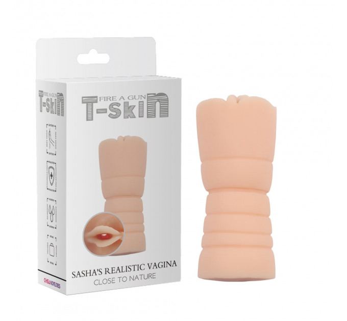 Мастурбатор Вагина реалистичная Chisa T-Skin Sasha's Vagina, бежевый