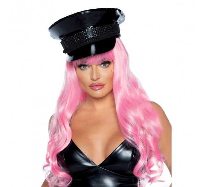 Офіцерський капелюх Festival Officer Hat від Rhinestone Leg Avenue, чорний