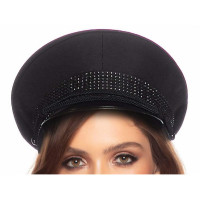Офіцерський капелюх Festival Officer Hat від Rhinestone Leg Avenue, чорний