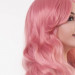 Парик длинный вьющийся с челкой Fetish Hair розовый, 60 см